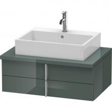 Duravit VE561703838 - Duravit Vero Two Drawer Vanity Unit For Console Dolomite Gray
