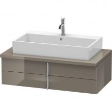 Duravit VE561908989 - Duravit Vero Two Drawer Vanity Unit For Console Flannel Gray