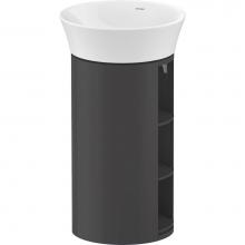 Duravit WT42390H1H1 - Duravit White Tulip 16 1/8'' Wall Mount Single Vanity Cabinet in High Gloss Graphite, Si