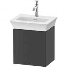Duravit WT4240RH1H1 - Duravit White Tulip 15 1/8'' Wall Mount One Door Single Vanity Cabinet in High Gloss Gra