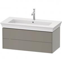 Duravit WT434209292 - Duravit White Tulip 38 3/4'' Wall Mount Two Drawer Single Vanity Cabinet in Satin Matte