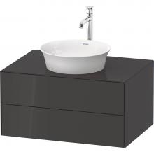 Duravit WT49850H1H1 - Duravit White Tulip 31 1/2'' Wall Mount Two Drawer Single Vanity Cabinet in High Gloss G
