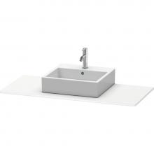 Duravit XS060D01818 - Duravit XSquare Console with One Sink Cut-Out White