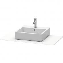 Duravit XS060E01818 - Duravit XSquare Console with One Sink Cut-Out White