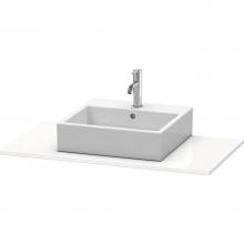 Duravit XS060E02222 - Duravit XSquare Console with One Sink Cut-Out White