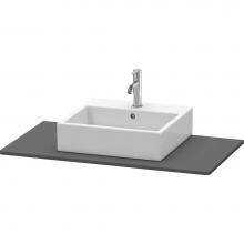 Duravit XS060E04949 - Duravit XSquare Console with One Sink Cut-Out Graphite