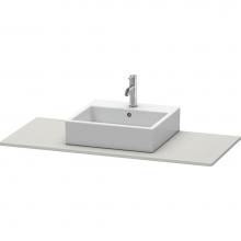Duravit XS060F00707 - Duravit XSquare Console with One Sink Cut-Out Concrete Gray