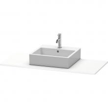 Duravit XS060F01818 - Duravit XSquare Console with One Sink Cut-Out White