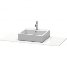 Duravit XS060F02222 - Duravit XSquare Console with One Sink Cut-Out White