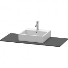 Duravit XS060F04949 - Duravit XSquare Console with One Sink Cut-Out Graphite