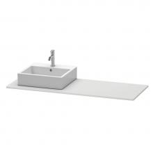 Duravit XS060GL3636 - Duravit XSquare Console with One Sink Cut-Out White