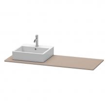 Duravit XS060GL4343 - Duravit XSquare Console with One Sink Cut-Out Basalt