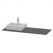 Duravit XS060GL4949 - Duravit XSquare Console with One Sink Cut-Out Graphite