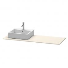 Duravit XS060GL9191 - Duravit XSquare Console with One Sink Cut-Out Taupe