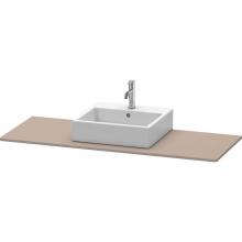 Duravit XS060GM4343 - Duravit XSquare Console with One Sink Cut-Out Basalt