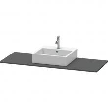 Duravit XS060GM4949 - Duravit XSquare Console with One Sink Cut-Out Graphite