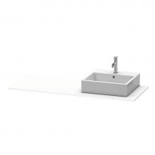 Duravit XS060GR1818 - Duravit XSquare Console with One Sink Cut-Out White