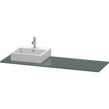 Duravit XS060HL3838 - Duravit XSquare Console with One Sink Cut-Out Dolomite Gray