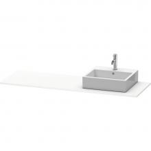 Duravit XS060HR1818 - Duravit XSquare Console with One Sink Cut-Out White