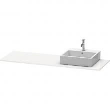 Duravit XS060HR8585 - Duravit XSquare Console with One Sink Cut-Out White