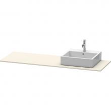 Duravit XS060HR9191 - Duravit XSquare Console with One Sink Cut-Out Taupe