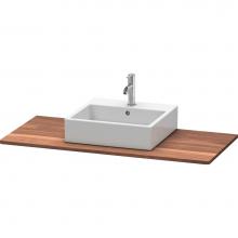 Duravit XS061F07777 - Duravit XSquare Console with One Sink Cut-Out American Walnut