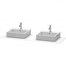 Duravit XS063HB1818 - Duravit XSquare Console with Two Sink Cut-Outs White