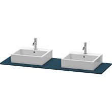 Duravit XS063HB9898 - Duravit XSquare Console with Two Sink Cut-Outs Midnight Blue