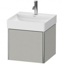 Duravit XS405900707 - Duravit XSquare One Drawer Wall-Mount Vanity Unit Concrete Gray