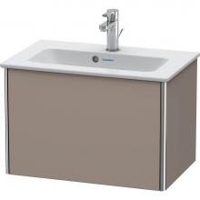 Duravit XS406504343 - Duravit XSquare One Drawer Wall-Mount Vanity Unit Basalt
