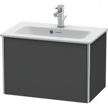 Duravit XS406504949 - Duravit XSquare One Drawer Wall-Mount Vanity Unit Graphite
