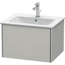 Duravit XS407100707 - Duravit XSquare One Drawer Wall-Mount Vanity Unit Concrete Gray