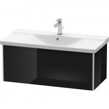 Duravit XS408204040 - Duravit XSquare Vanity Unit Wall-Mounted  Black High Gloss