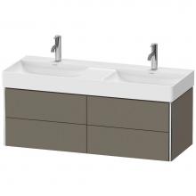 Duravit XS416409090 - Duravit XSquare Vanity Unit Wall-Mounted  Flannel Gray Satin Matte