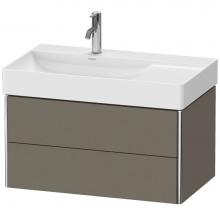 Duravit XS416809090 - Duravit XSquare Vanity Unit Wall-Mounted  Flannel Gray Satin Matte