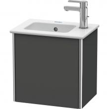 Duravit XS4170R4949 - Duravit XSquare One Door Wall-Mount Vanity Unit Graphite