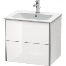 Duravit XS417108585 - Duravit XSquare Two Drawer Wall-Mount Vanity Unit White