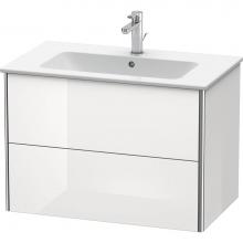 Duravit XS417208585 - Duravit XSquare Two Drawer Wall-Mount Vanity Unit White