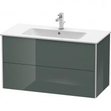 Duravit XS417303838 - Duravit XSquare Two Drawer Wall-Mount Vanity Unit Dolomite Gray