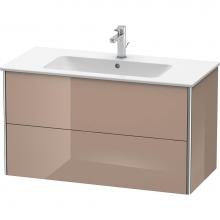 Duravit XS417308686 - Duravit XSquare Two Drawer Wall-Mount Vanity Unit Cappuccino