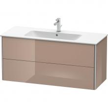 Duravit XS417408686 - Duravit XSquare Two Drawer Wall-Mount Vanity Unit Cappuccino