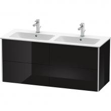 Duravit XS417504040 - Duravit XSquare Four Drawer Wall-Mount Vanity Unit Black