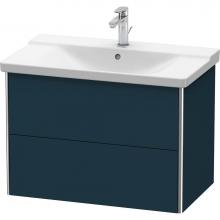 Duravit XS418109898 - Duravit XSquare Vanity Unit Wall-Mounted  Night Blue Satin Matte