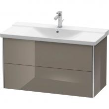 Duravit XS418208989 - Duravit XSquare Vanity Unit Wall-Mounted  Flannel Gray High Gloss