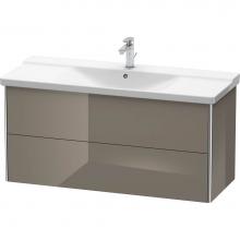 Duravit XS418308989 - Duravit XSquare Vanity Unit Wall-Mounted  Flannel Gray High Gloss