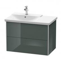 Duravit XS418403838 - Duravit XSquare Vanity Unit Wall-Mounted  Dolomiti Gray High Gloss