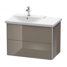 Duravit XS418408989 - Duravit XSquare Vanity Unit Wall-Mounted  Flannel Gray High Gloss