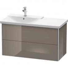Duravit XS418508989 - Duravit XSquare Vanity Unit Wall-Mounted  Flannel Gray High Gloss