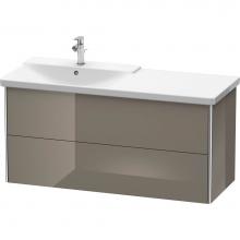 Duravit XS418608989 - Duravit XSquare Vanity Unit Wall-Mounted  Flannel Gray High Gloss