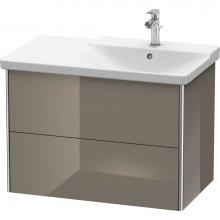 Duravit XS418708989 - Duravit XSquare Vanity Unit Wall-Mounted  Flannel Gray High Gloss
